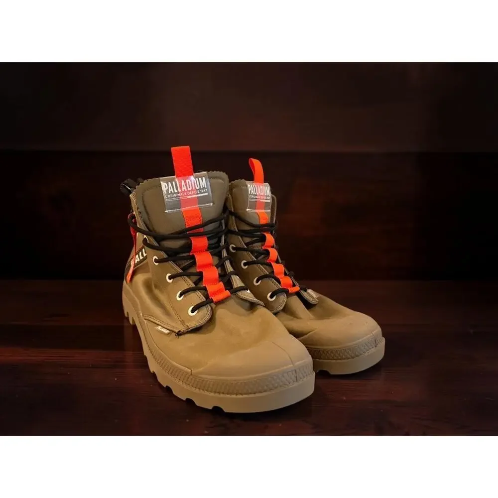 Palladium Pampa Lite Journey Boots Olive Night Green Orange Men's Size 13